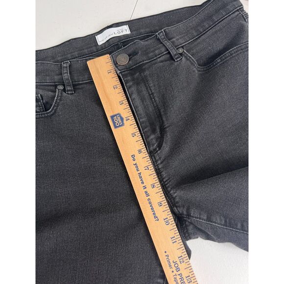 LOFT Women's Modern Skinny Jeans Black Wash Cotton Polyester Blend Size 31 / 12 - Picture 7 of 9